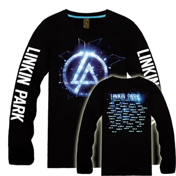 

7 designs linkin park Rap Rock Brand Full long sleeve shirt fitness Hardrock heavy New Metal Cotton Print illustration Tee