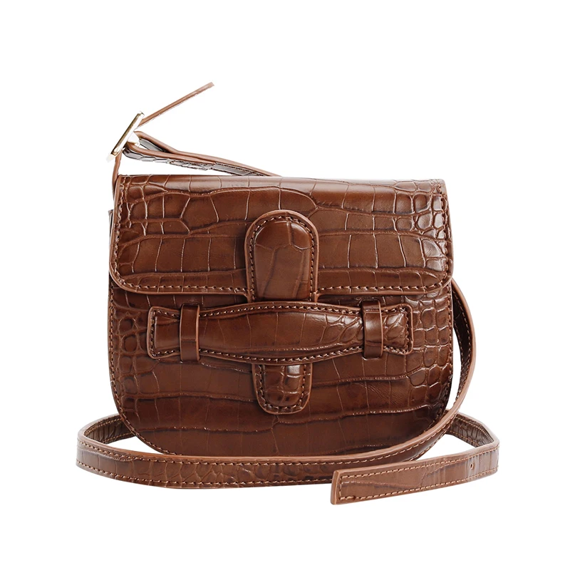 

LACATTURA 2018 new women handbags luxury brand designer celing crocodile mini bag saddle shoulder bag messenger flap waist bag