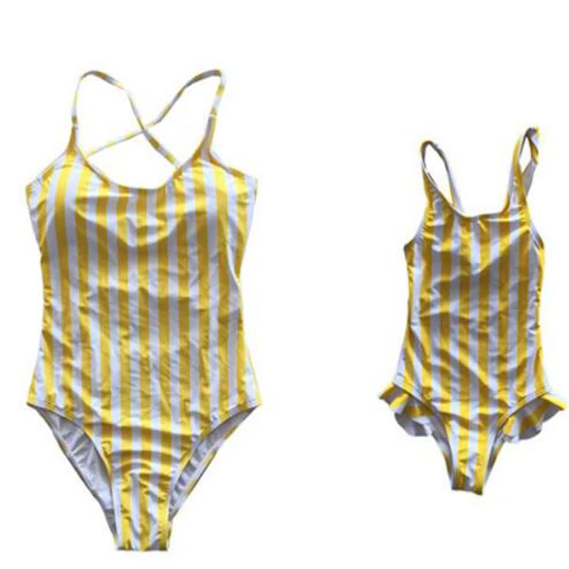 Matching Outfit look Swimsuit Clothes Family Set Mother and Daughter Swimwear Mommy&amp Me Bikini Mom Baby Summer Clothing | Мать и