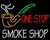 Custom One Stop Smoke Shop Glass Neon Light Sign Beer Bar