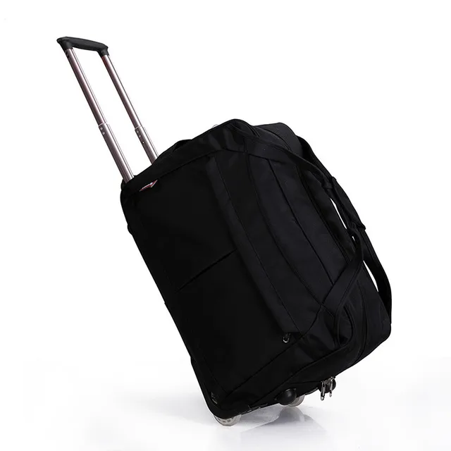 Wheel Luggage Metal Trolley Bags Women's Travel Bag Hand Trolley Bag Travel Suitcase Board