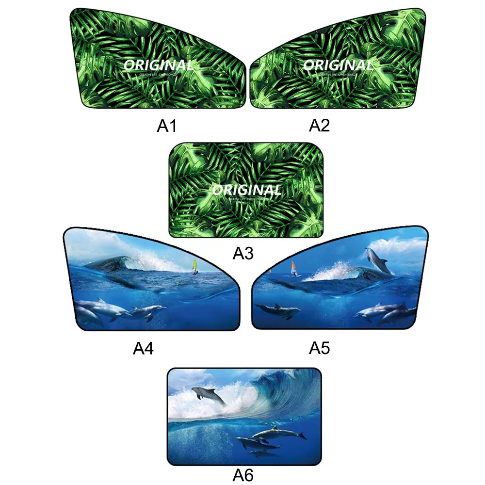 DJSona Universal Cartoon Magnetic Car Cover Side Window Sunshades Sunshade Curtain Window Sun Visor Protector Side Window Sunsha