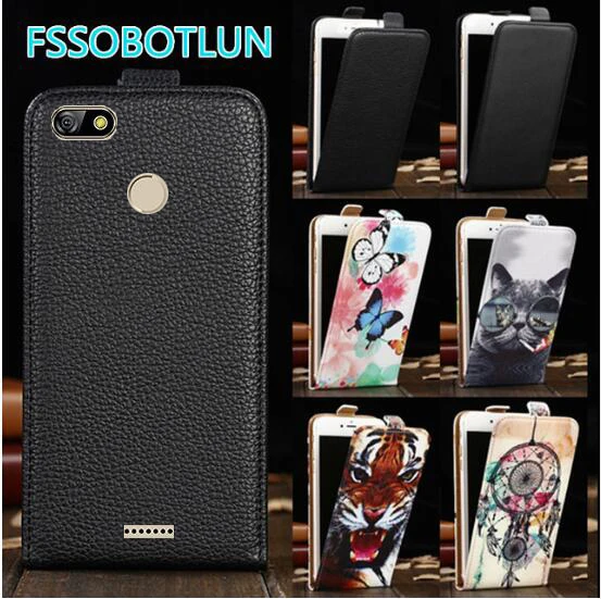 

FSSOBOTLUN For BQ BQ-6016L Mercury Case Cartoon Painting Pu Leather vertical phone bag flip up and down PU Leather Cover BQ6016L