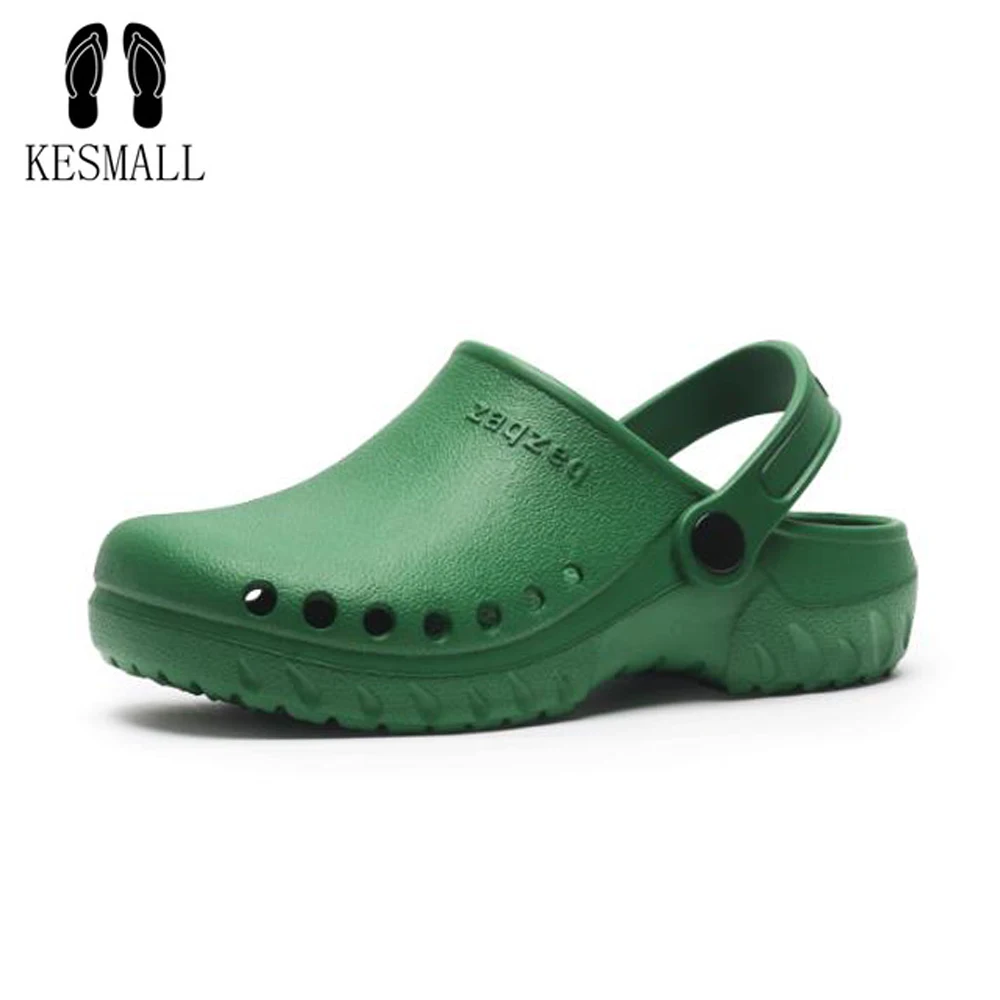 Распродажа! KESMALL садовые сабо тапочки из ЭВА повседневные пляжные
сандалии для женщин медицинские резиновые шлепанцы Тапочки Mule Clog
обувь для медсестры ... Отзывы