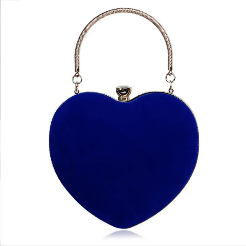 

2023 Heart Shaped Diamonds Women Evening Bags Chain Shoulder Purse Day Clutches Evening Bags drop shipping MN865