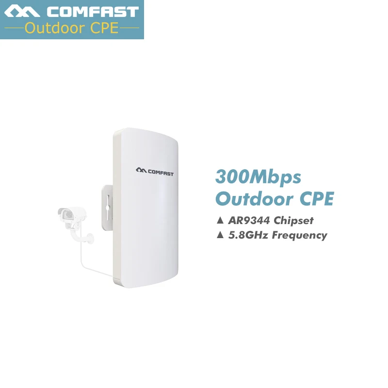 2 шт Comfast 300 Мбит/с 5G Мини Открытый CPE wifi маршрутизатор с 11dbi Antena Wi Fi беспроводной
