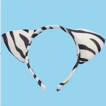 

Children Boy Girl Zebra Headband Animal Cosplay Hairband Headwear Carnival Party Hair Halloween Christmas