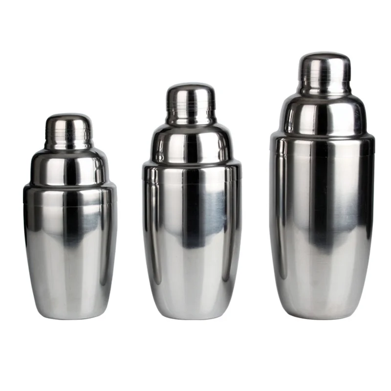 High Quality 250ML Stainless Steel Cocktail Shaker Mixer Wine Martini Boston Shaker Bar Tools