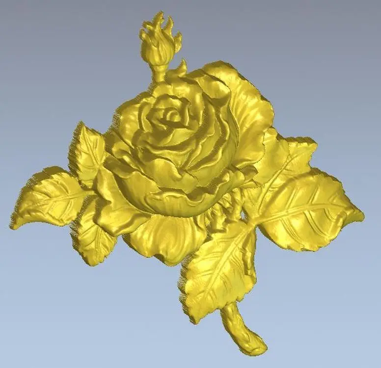 

3d model relief for cnc in STL file format Rose_1