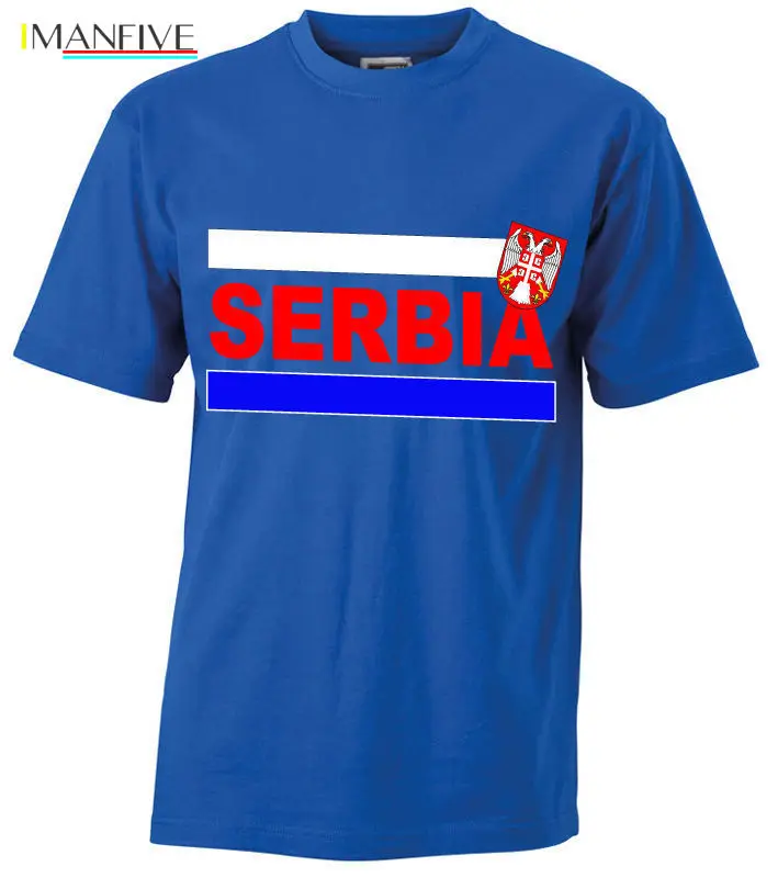 

Summer Men Casual Fashion Serbien T-Shirt Serbia Fan T-Shirt