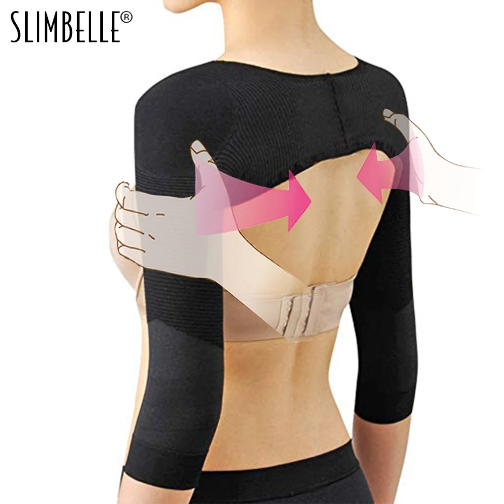 

Amazing Power Arm Shaper Back Corrector Slimming Upper Arms Shaper Women Compression Shoulder Wrap Female Support Posture Lifter