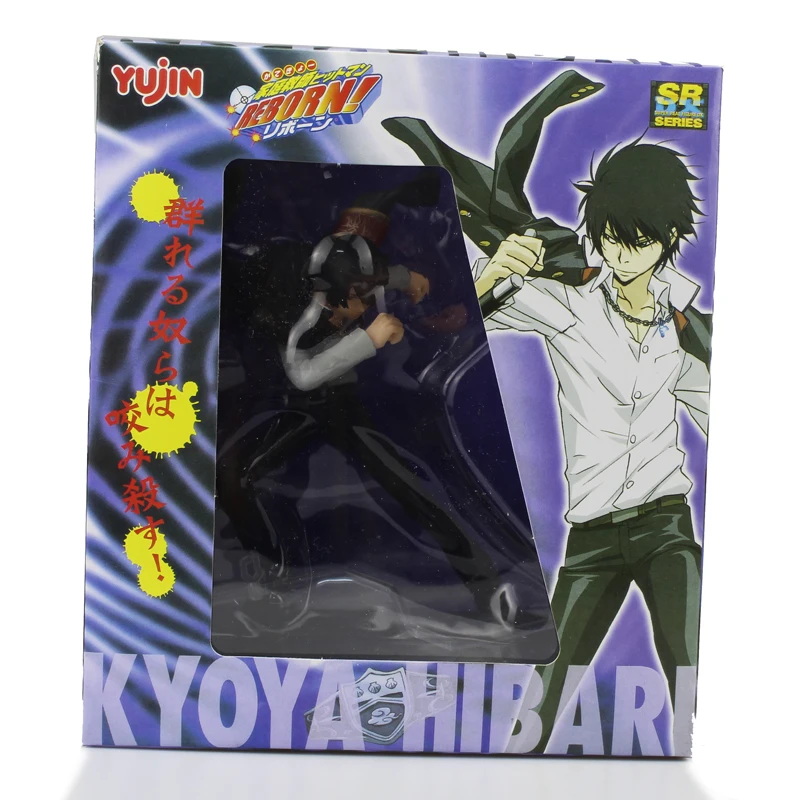 Бесплатная доставка крутая 6 &quotHitman Reborn Аниме Kyoya Hibari в коробке 15 см ПВХ фигурка