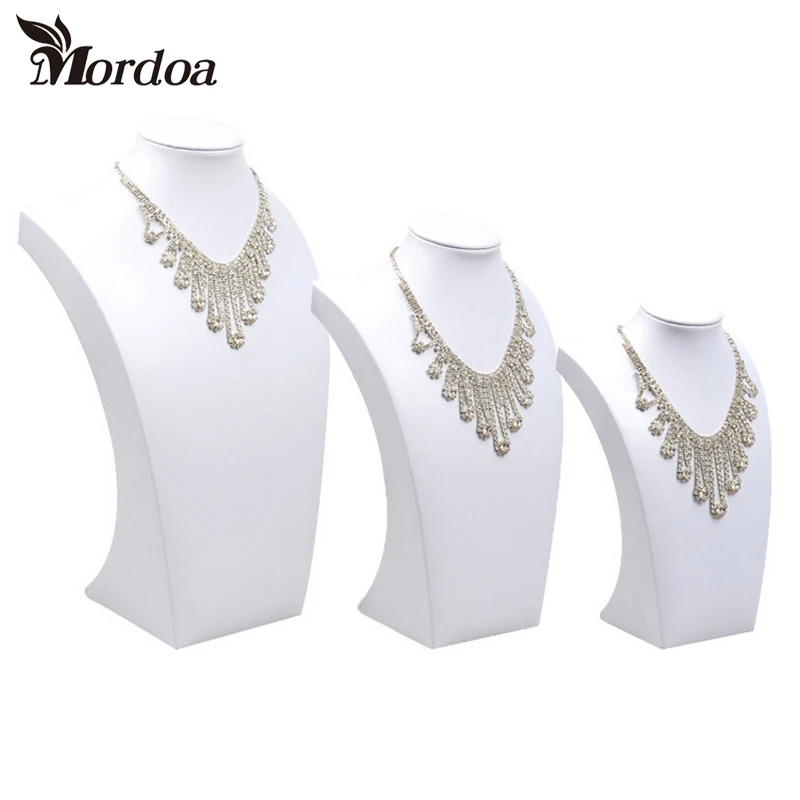 Mordoa 24/44 Holes Wood Earrings Organizer Jewelry Holder Necklace Bracelet Rack 2 Layers Jewelry Display Stand Jewelry Packing
