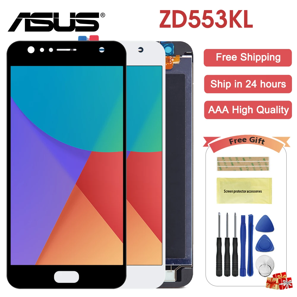

5.5 inch For Asus Zenfone 4 Selfie ZD553KL X00LD LCD Display Panel Touch Screen Digitizer Assembly Spare Parts For ASUS ZD553KL