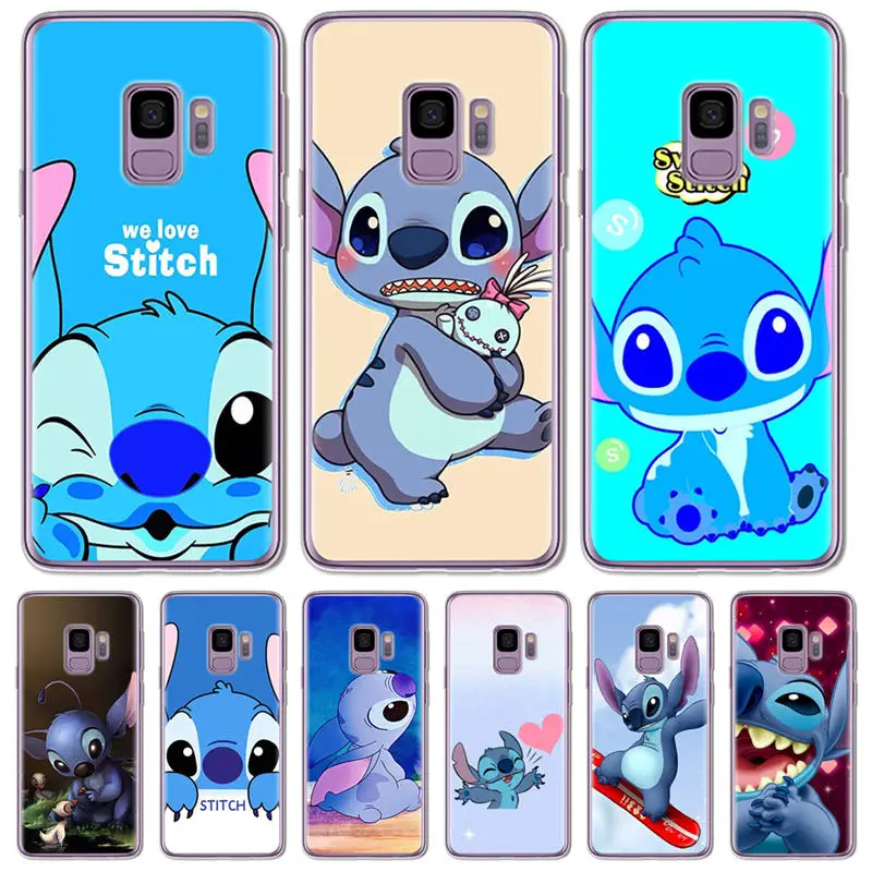 

Stitch phone Case Cover For Samsung Galaxy S6 S7 S8 S9 Edge Plus shell Soft Silicone TPU coque capa etui funda Pattern Cute cool