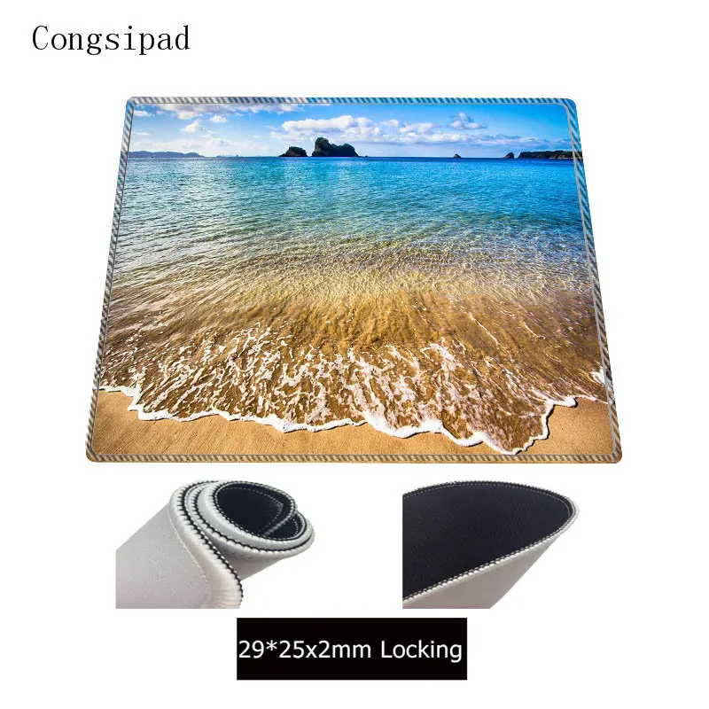  Congsipad Beach wave Super Large Size Mouse Pad Natural Rubber Material Waterproof Desk Gaming Mous