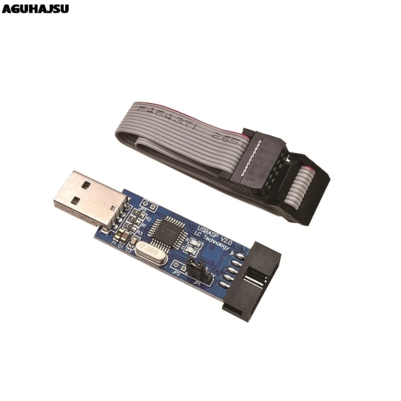 

10Pin To 6 Pin Adapter Board + USBASP USBISP AVR Programmer USB ATMEGA8 ATMEGA128 ATtiny/CAN/PWM 10Pin Wire Module DIY