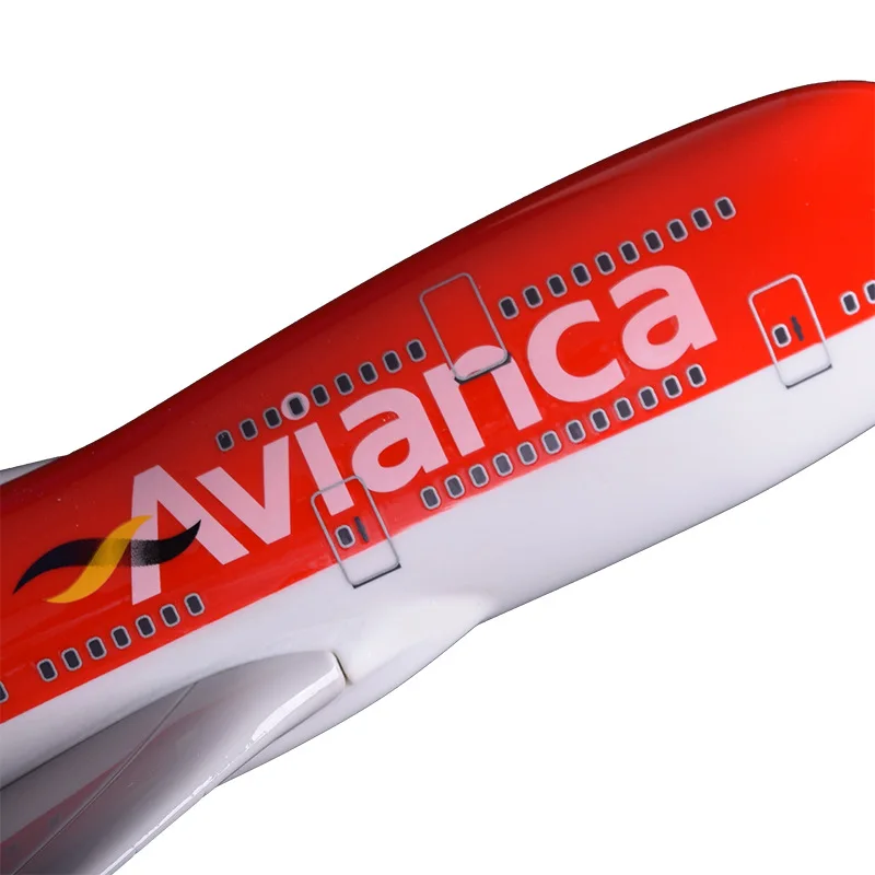 47 см Boeing 747 Колумбия авиакомпаний модель самолета смолы B747 400 Avianca Airways Аэробус