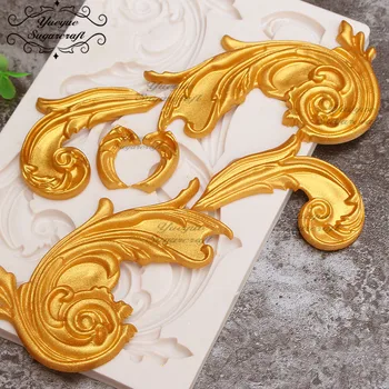 

Yueyue Sugarcraft Frame Silicone mold fondant mold cake decorating tools chocolate mold baking rubber mold
