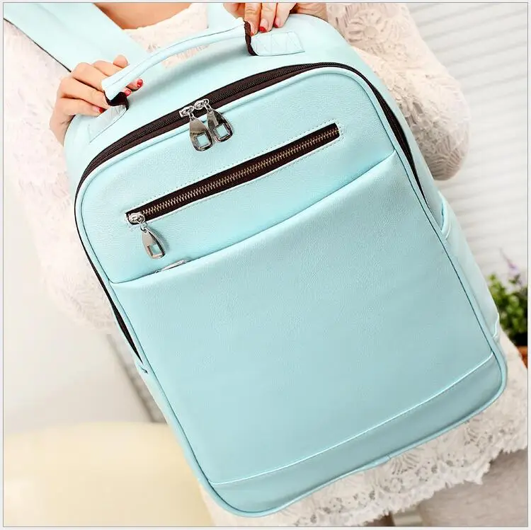 Cheapest New Fashion Leather Backpack Preppy Style Women Backpack Travel School Bag Woman Leather Pack Bag HWB11