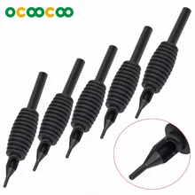 5 шт.) 5RT одноразовые Нескользящие Grip татуировки Tube-черный(5 шт