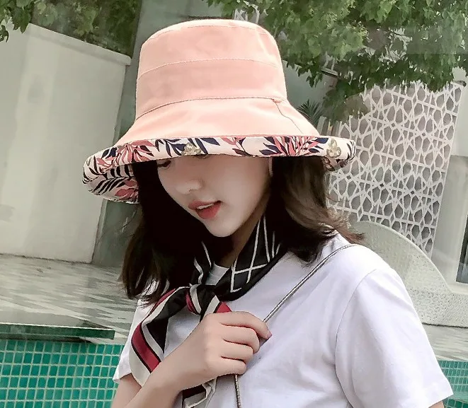 Summer Printing Flower Floral Bucket Hat Hip Hop Fishman Hats Summer Printing Flower Floral Bucket Hat Hip Hop Fishman Hats