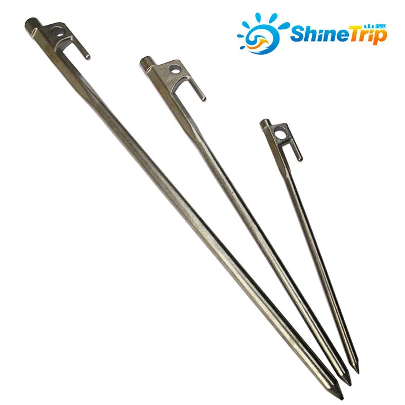 4*40cm Silvery Heavy Duty Stainless Steel Camp Awning Canopy Tent Rock