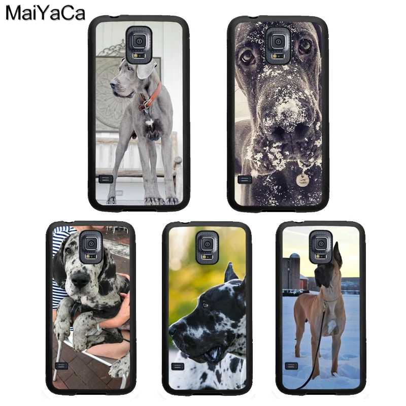 

MaiYaCa Great Dane Dog Puppy Case For Samsung Galaxy S6 S7 edge S8 S9 S10 Plus Lite S4 S5 Note 4 5 8 9 Phone Cover Fundas