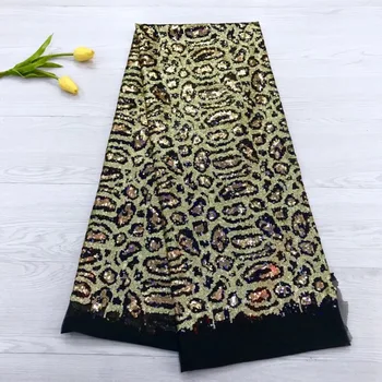 

Sequins Lace Fabric 2018 Fashion African Lace Fabric Tulle With 3D flowers African French Lace Fabric High Quality Wedding Dress