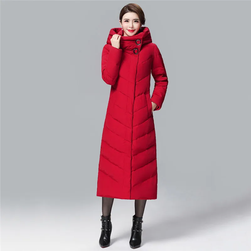 Hot Winter Down Jacket Female Slim Warm parkas 2018 New Fashion Large size Duck Down Jackets Long Women Outerwear Coats NO567 Hot Winter Down Jacket Female Slim Warm parkas 2018 New Fashion Large size Duck Down Jackets Long Women Outerwear Coats NO567