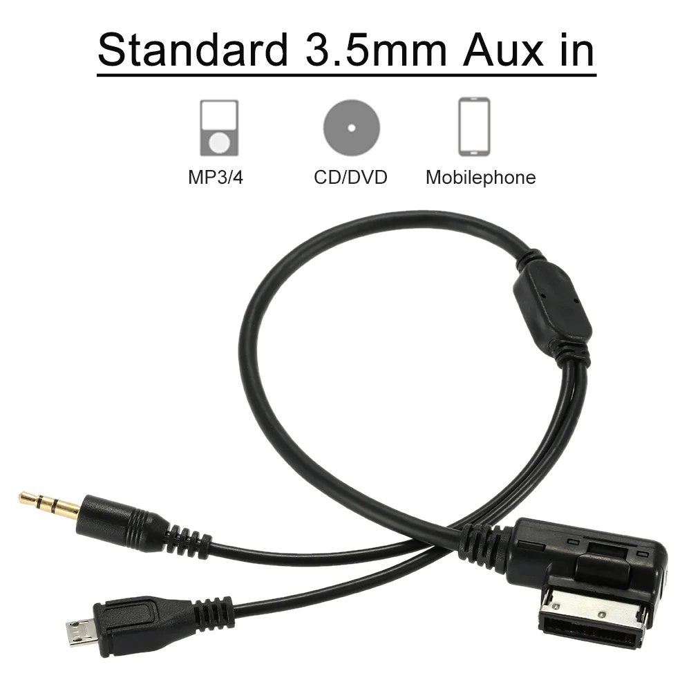 Новинка 3,5 мм AUX USB кабель Mini Jack MP3 кабель Автомобильное USB зарядное устройство адаптер Музыка AMI MMI интерфейс для Audi A3 A4 A5 A6 TT для VW Jetta