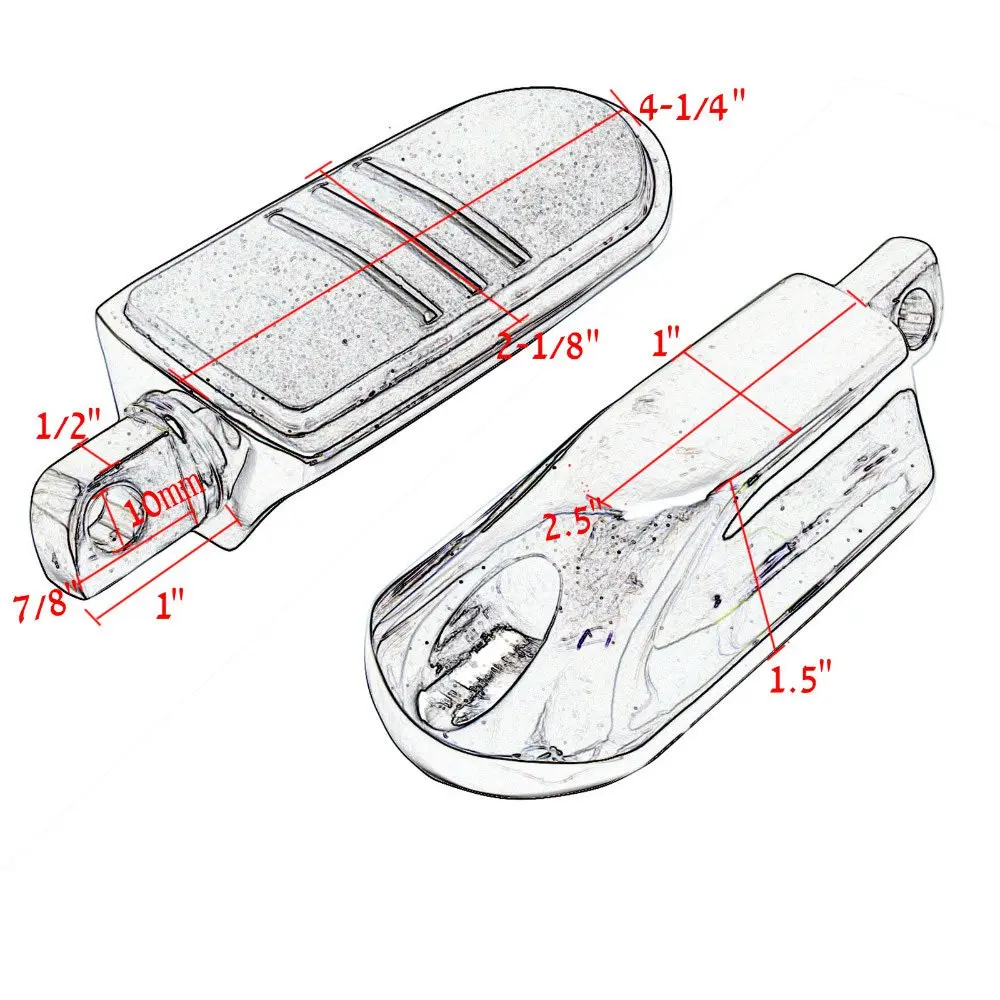 Мотоцикл подножки доски для Harley Утюг XL 883 1200 Street 750 500 Touring пользовательского Dyna велосипед дорожный, king