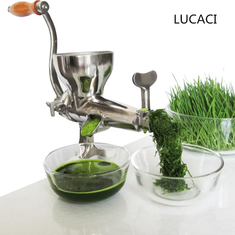 

LUCACI Home Using Manual stainless steel Juicer Slow Fruit juice Machine