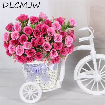 

Wholesale Rose Vine Artificial Flowers Fake Plant Decor Flowers Silk Artificial Flowers For Wedding Home Garden Decor Fake Plant