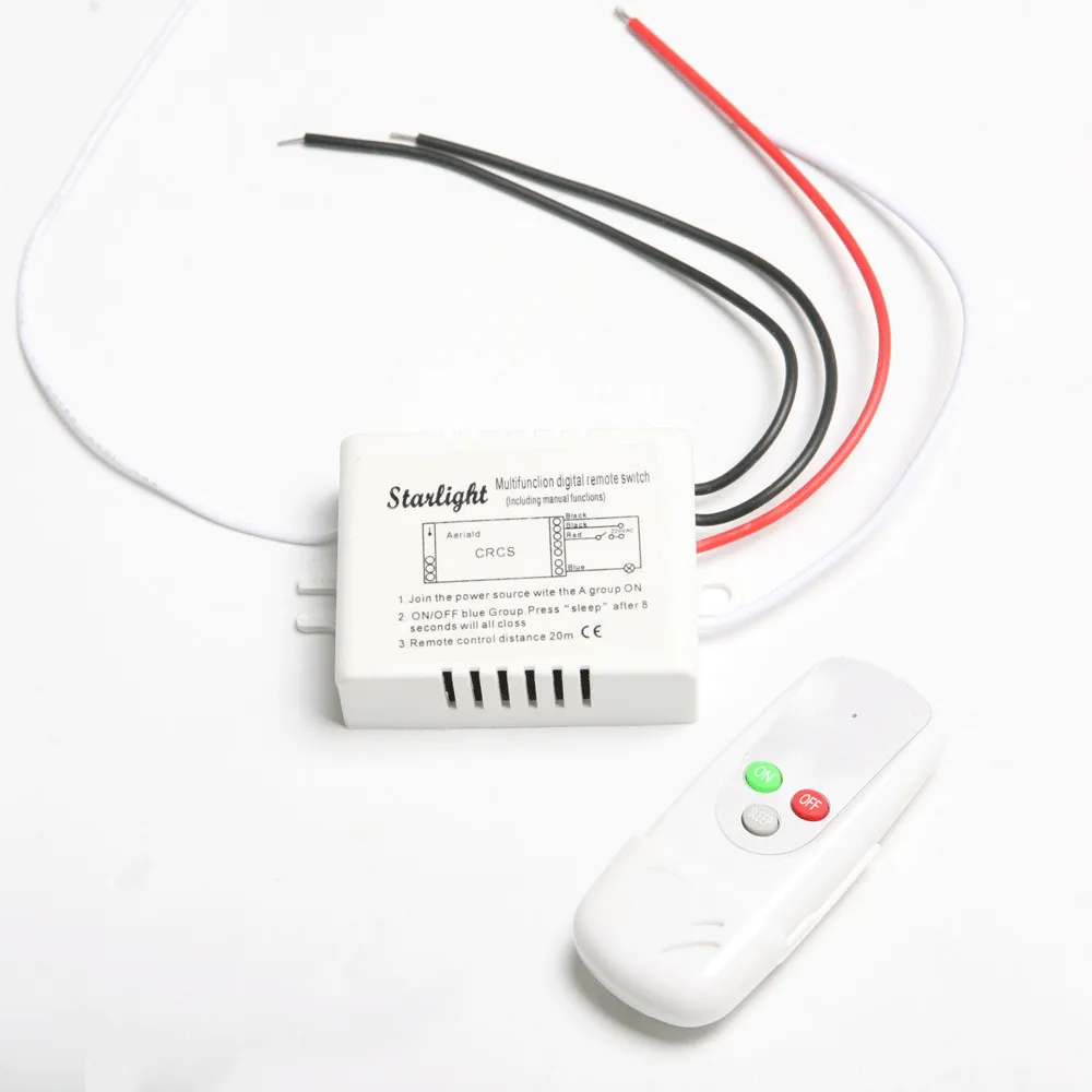 Hot Sale 1pcs AC 110V Wireless On/Off Switches Digital