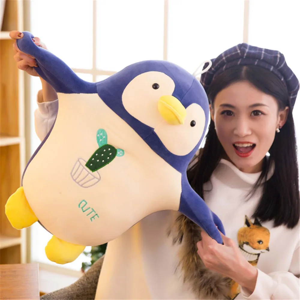 Fancytrader Soft Fat Animal Penguin Plush Toy Big Stuffed Cartoon Penguins Anime Pillow Doll for Baby Gift 20inch 50cm21