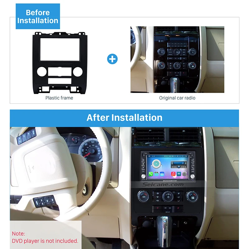 Автомобильный радиоприемник Seicane комплект отделки для 2007 2012 Ford Escape MAZDA Tribute MERCURY
