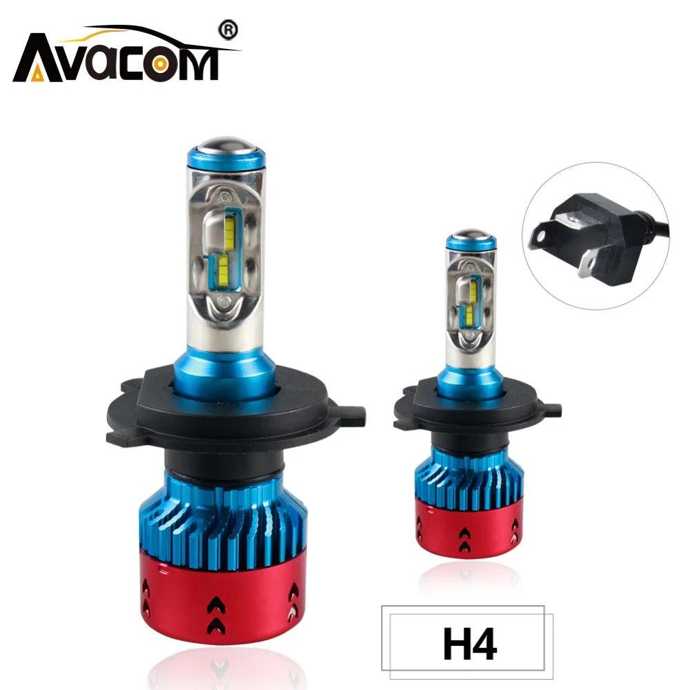 Avacom H4 светодиодный мини Автомобильные фары Лампа Turbo супер яркий ZES чип 16000Lm 70W 6500K