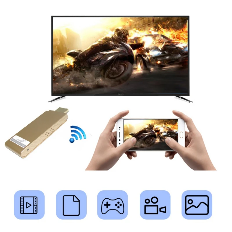 WiFi Дисплей ТВ ключ 1080 P беспроводной спутниковый ресивер HDMI tv Stick Android Miracast для телефона ПК PK Chromecast