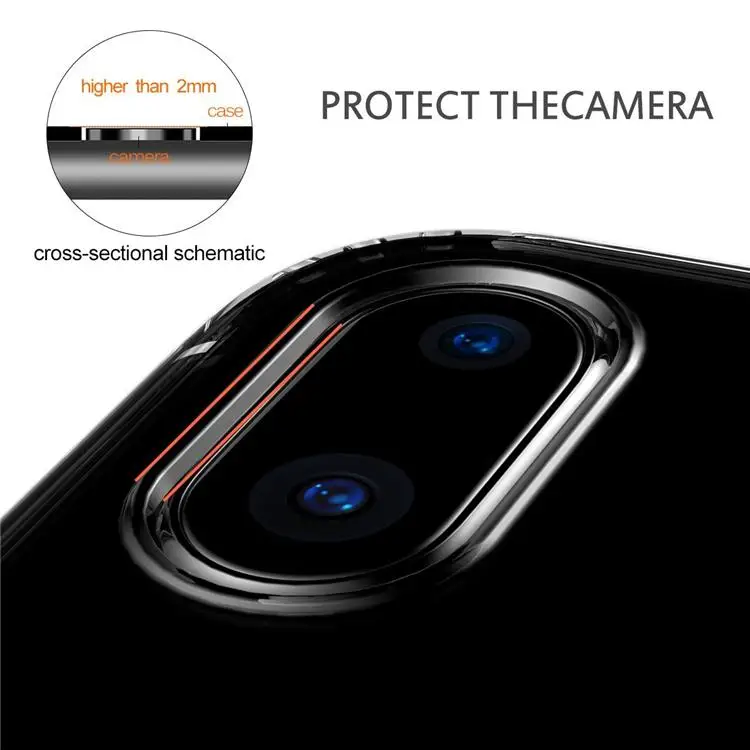 100 шт./лот 0 5 мм Кристальный гелевый Чехол для Iphone X 8 7 S8 plus Samsung S7 ультра тонкие