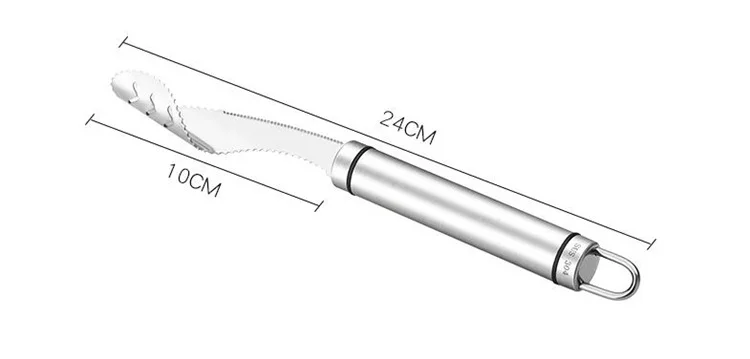 Разделитель из нержавеющей стали с зубчатыми режущими кромками для удаления сеялки перца, лезвие Jalapeno, разделитель, нож для копания, инструменты для барбекю