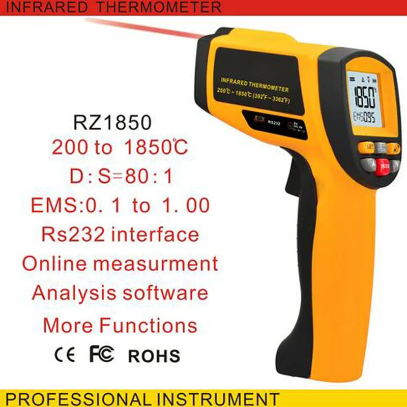 GM1850 200 1850 oC Digital Infrared Thermometer Temperature Measuring