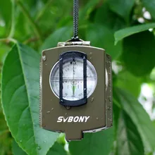 SVBONY компас Карманный стильный военный геологический открытый металлический Компас для походов, путешествий, охоты, кемпинга F9136