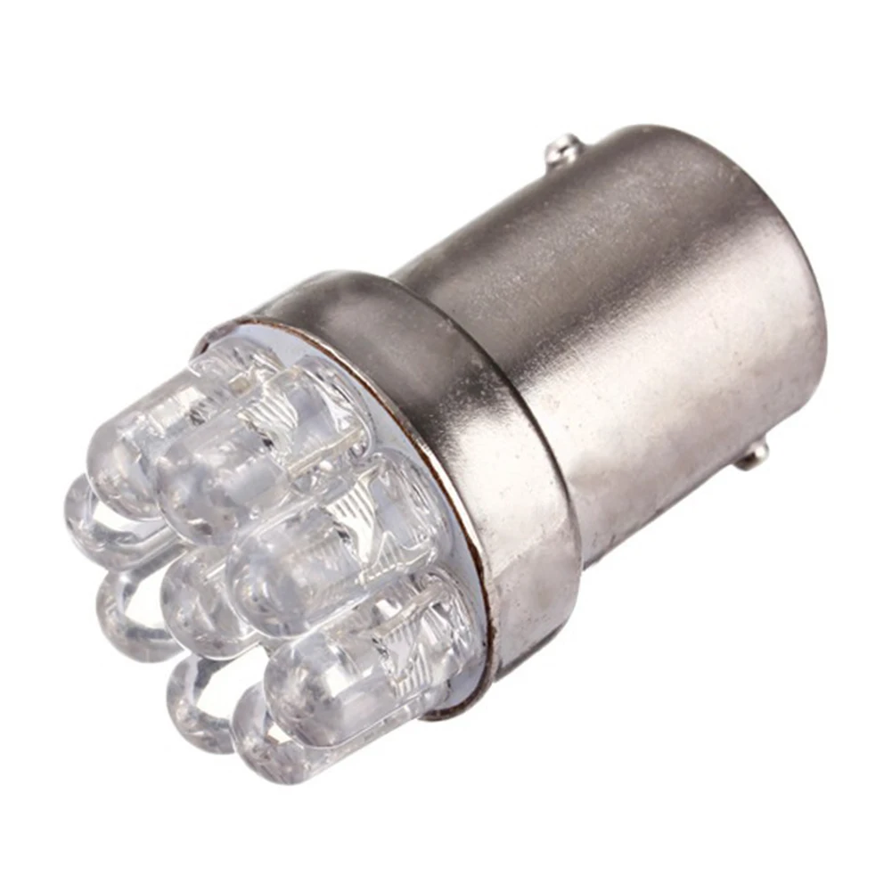 9LED яркий белый AC/DC 12 V задний стоп лампочки в поворотники мотоцикл УФ угол света