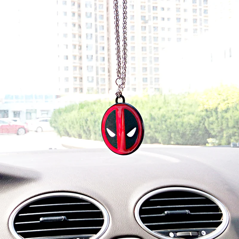 

New Car Pendant For Deadpool Hanging Ornament Auto Interior Rearview Mirror Suspension Automobile Decoration Car Accessories