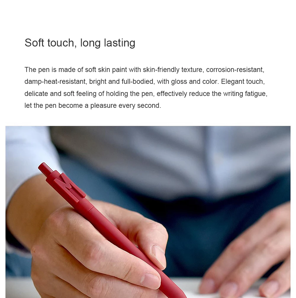 Xiaomi Youpin KACOGREEN ALPHA Letter Pen теплое сердце ручка Предотвращение настольная прокрутка дизайн(черные чернила