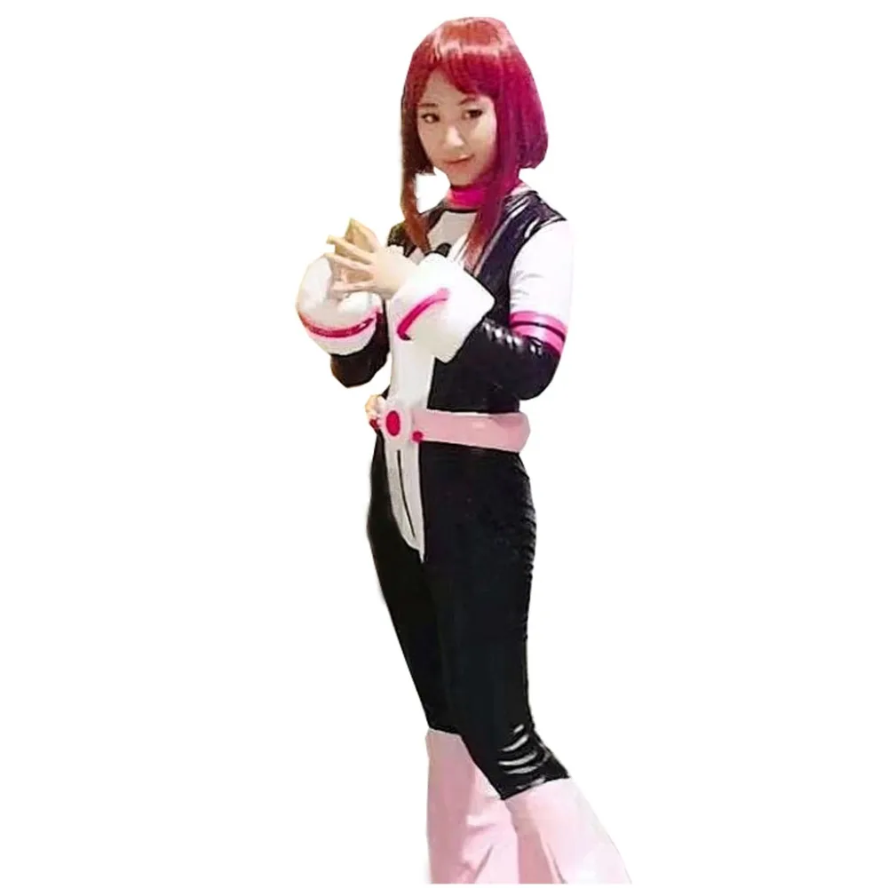 

Boku no Hero Academia AsuiTsuyu Yaoyorozu Momo Battle Clothing My Hero Academia OCHACO URARAKA Cosplay Costume With Hair Wig