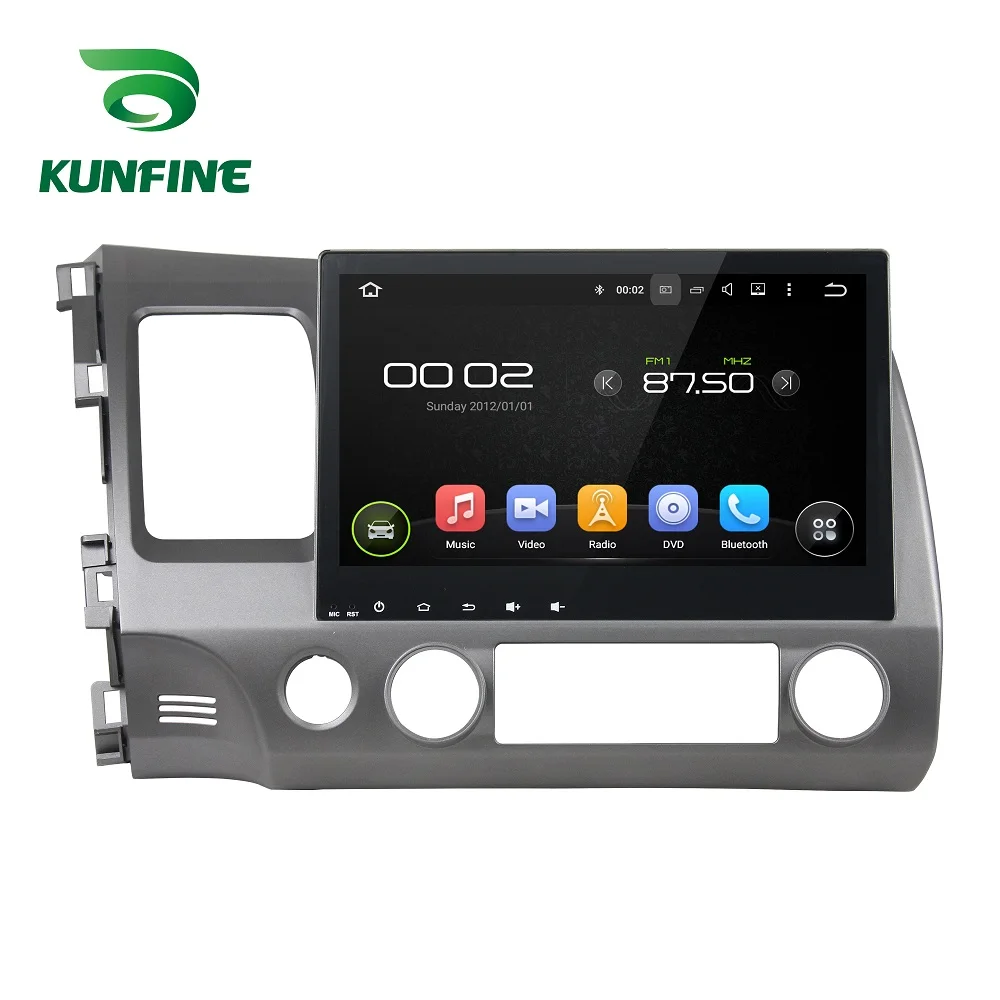 Clearance Android 9.0 Octa Core 4GB RAM 64GB Rom Car DVD GPS Multimedia Player Car Stereo Deckless for HONDA CIVIC 2006-11 Radio WIFI 1