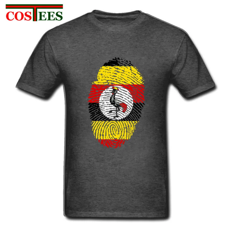 

Comic Uganda Flag Fingerprint T shirt men man casual Tee Patriotic fans T-shirt African Wakanda Country Patriotism lovers tshirt