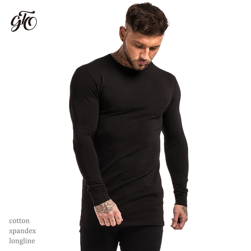 mens spandex long sleeve shirt